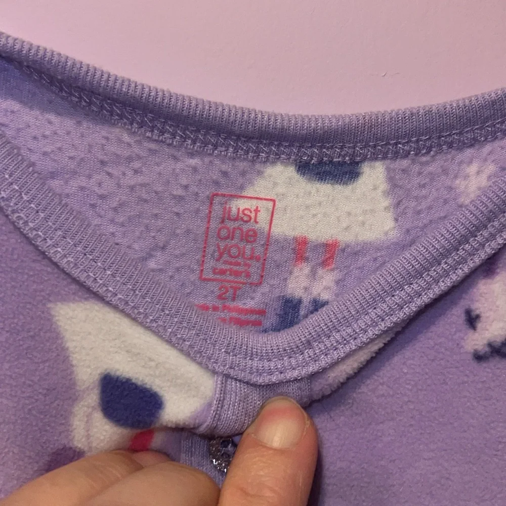 Just one you ice skater fleece pajama gown fleece size 2t  Soft fleece winter‎